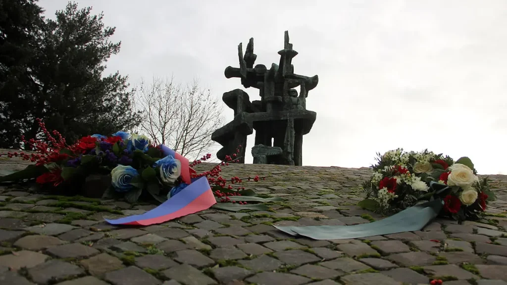 Kranslegging Mariniersmonument Sittard